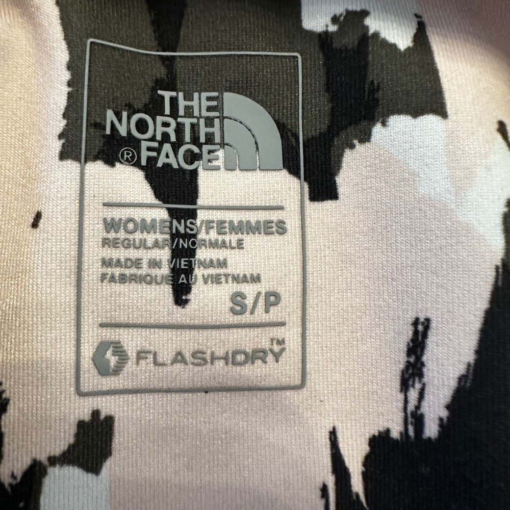 The North Face Womens FlashDry Pink Abstract Camo Cropped Leggings Size S Small - Picture 6 of 8